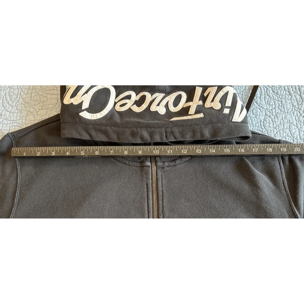 Nike Sportswear AF1 Men's Hoodie XXL Black French Terry Full Zip Sweatshirt